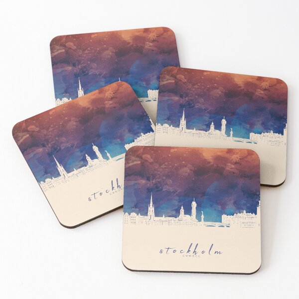 Item preview, stockholm skyline designed and sold by BekimART2.
