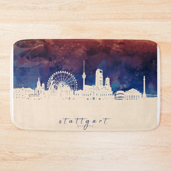 Item preview, stuttgart skyline designed and sold by BekimART2.