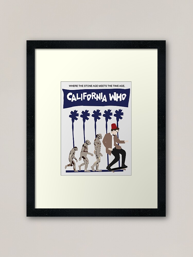 Thumbnail 2 of 7, Framed Art Print, California Who Poster 2 designed and sold by JazzK.
