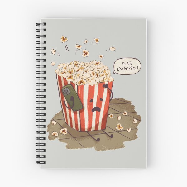 Item preview, PopCorn - Dude Im Poppin | Reusable Facemask, T Shirt Design | Cartoon Movie Snack | Popcorn addict Phrase Saying Pun Quote | Cinema Theater designed and sold by Any Color Designs.