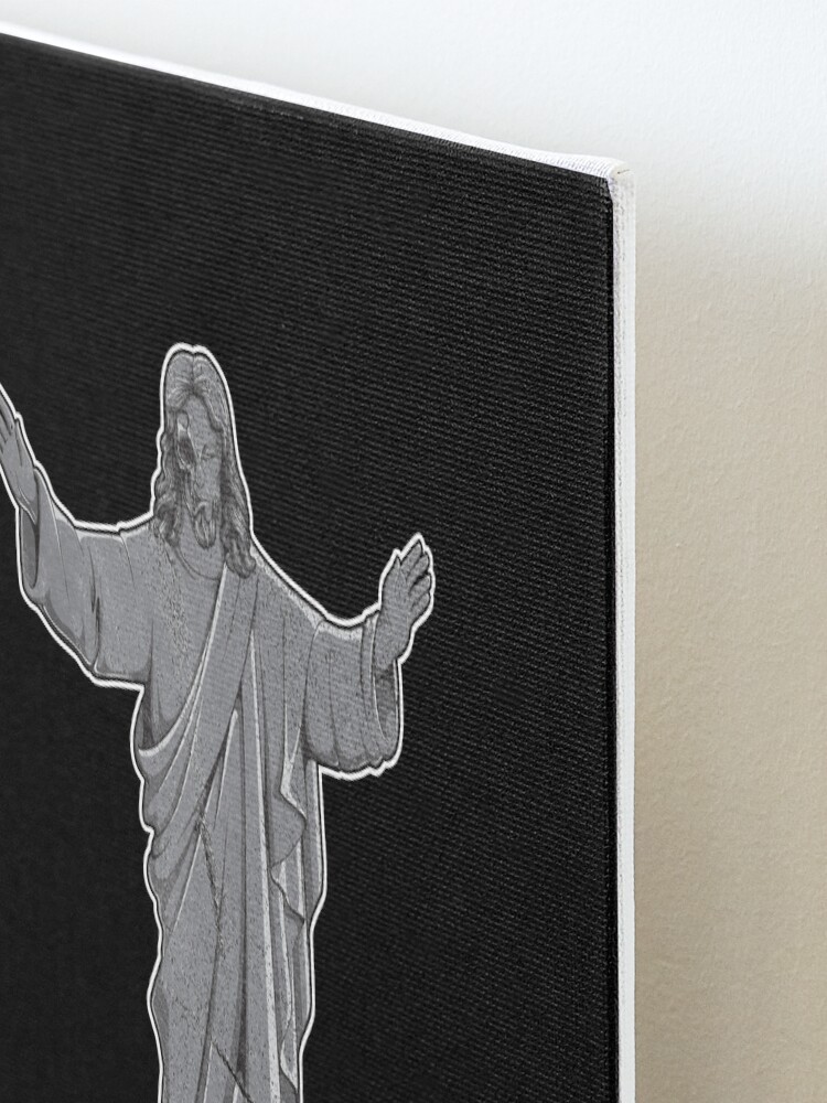 Alternate view of Jesus Calm Down Keep Calm Offensive Religious Quote Mounted Print