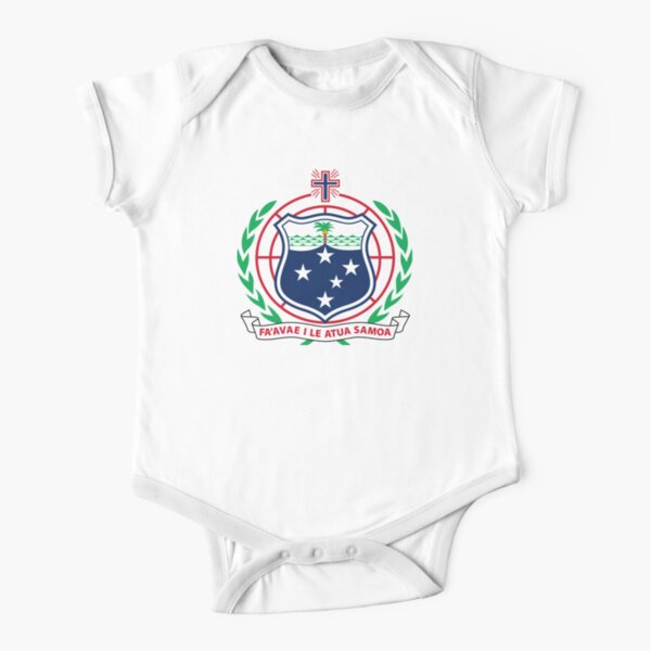 Coat of Arms of Independent State of Samoa Short Sleeve Baby One-Piece