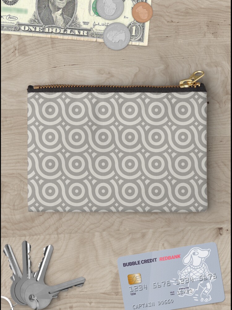 Thumbnail 3 of 4, Zipper Pouch, Geometric Pattern: Loop: Portland designed and sold by redwolfoz.