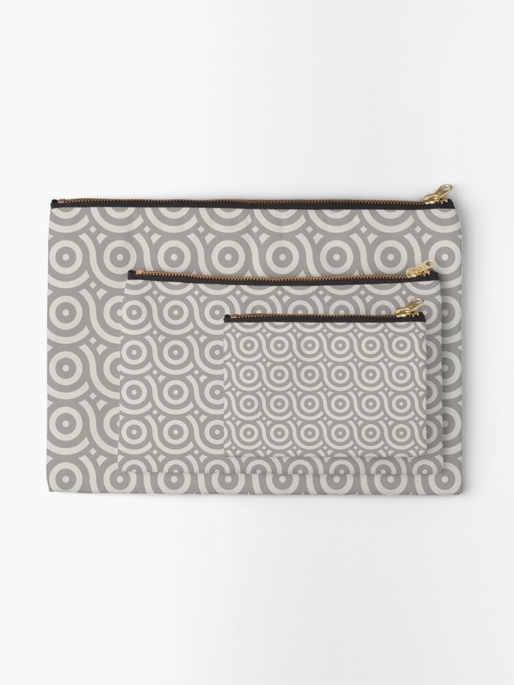 Thumbnail 2 of 4, Zipper Pouch, Geometric Pattern: Loop: Portland designed and sold by redwolfoz.