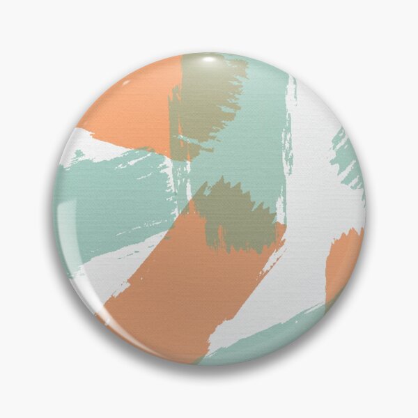 Item preview, Brush Strokes Orange and Aqua designed and sold by JillyBeanDesign.