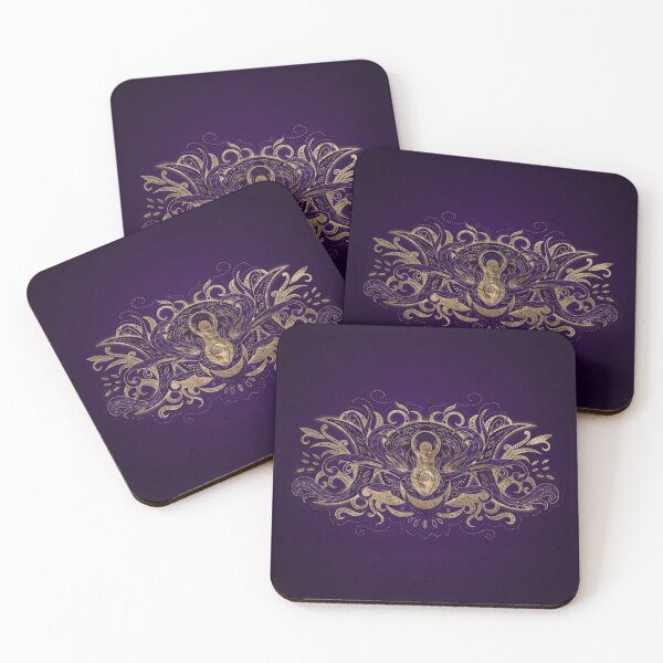 Item preview, Triple Moon - Triple Goddess Purple and Gold designed and sold by k9printart.