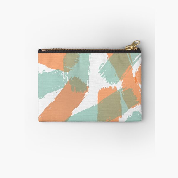 Item preview, Brush Strokes Orange and Aqua designed and sold by JillyBeanDesign.