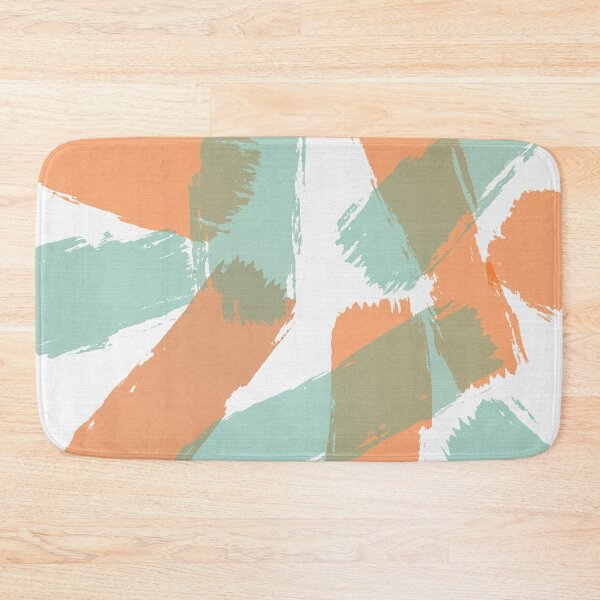 Item preview, Brush Strokes Orange and Aqua designed and sold by JillyBeanDesign.