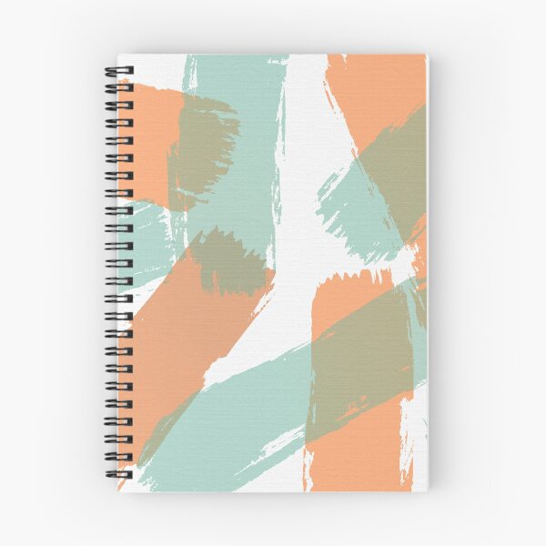 Item preview, Brush Strokes Orange and Aqua designed and sold by JillyBeanDesign.