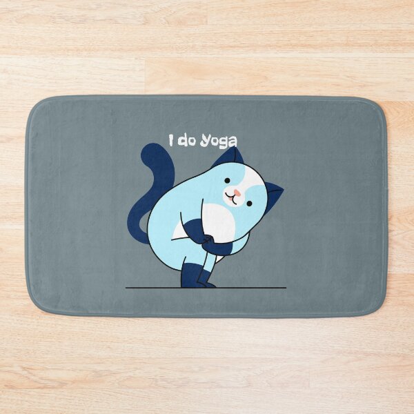Item preview, Funny Cartoon Cat Yoga Pose designed and sold by EvaWolf.