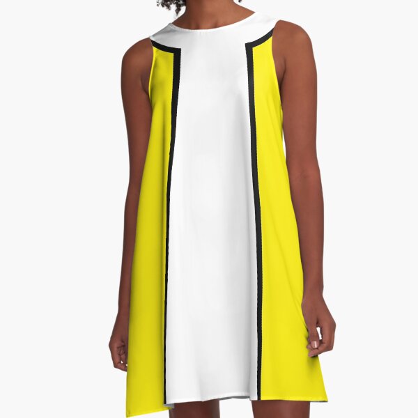 Gelb Mod A-Linien Kleid
