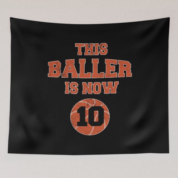 Item preview, This Baller Is Now 10 - Kids 10th Birthday Basketball product designed and sold by Grabitees.