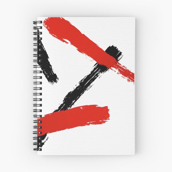 Item preview, Brush Strokes Black and Red designed and sold by JillyBeanDesign.