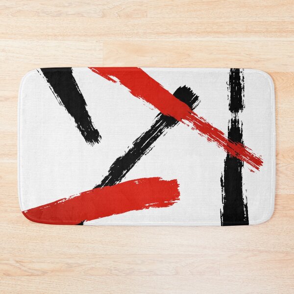 Item preview, Brush Strokes Black and Red designed and sold by JillyBeanDesign.