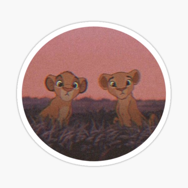 Simba And Nala Sticker By Bellarose13 Redbubble