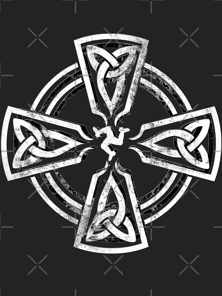 Celtic Cross Manx Cross 3 Legs Isle Of Man Gaelic Traditional Knots by thespottydogg