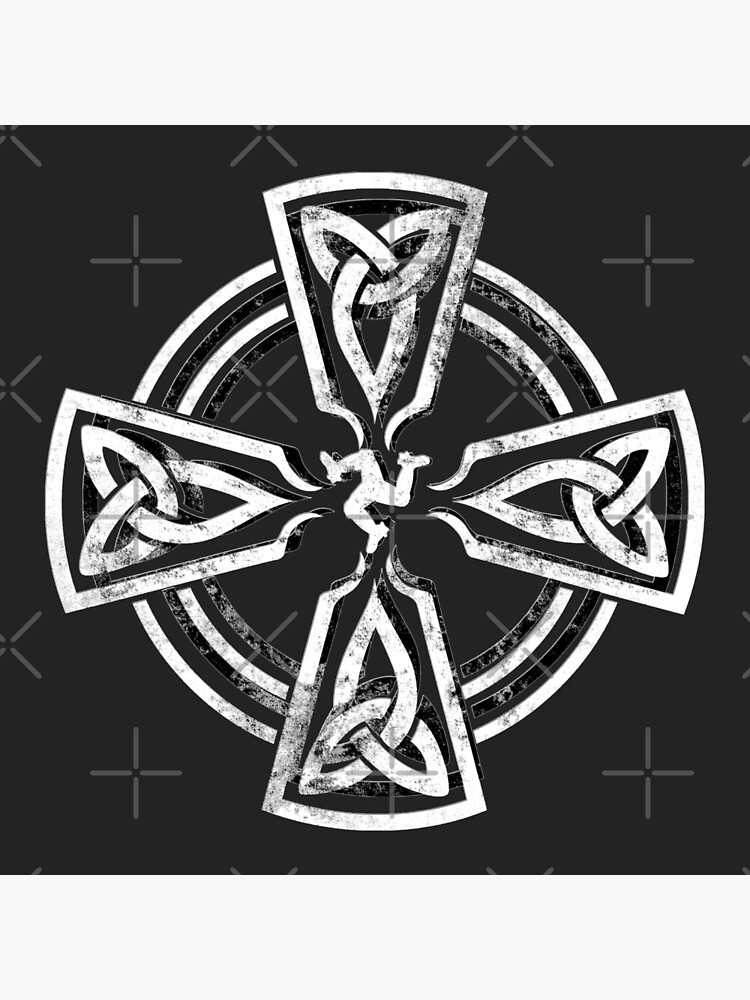 Celtic Cross Manx Cross 3 Legs Isle Of Man Gaelic Traditional Knots by thespottydogg