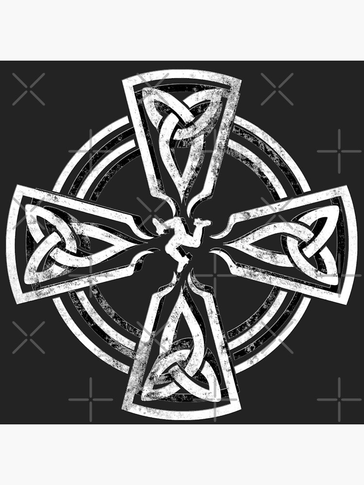 Celtic Cross Manx Cross 3 Legs Isle Of Man Gaelic Traditional Knots by thespottydogg