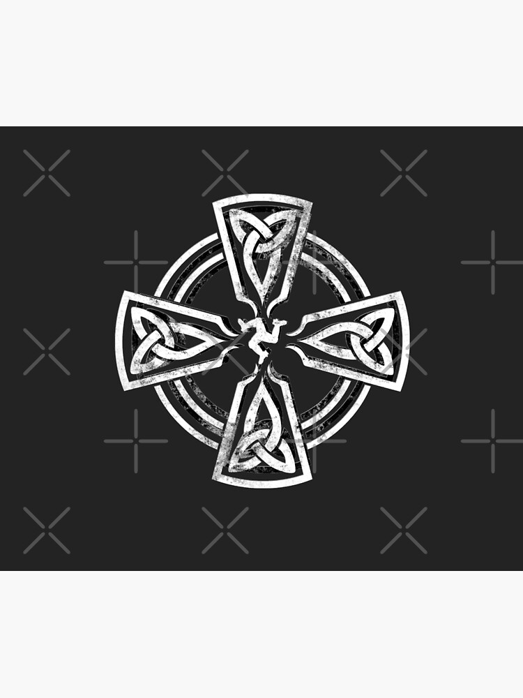 Celtic Cross Manx Cross 3 Legs Isle Of Man Gaelic Traditional Knots by thespottydogg