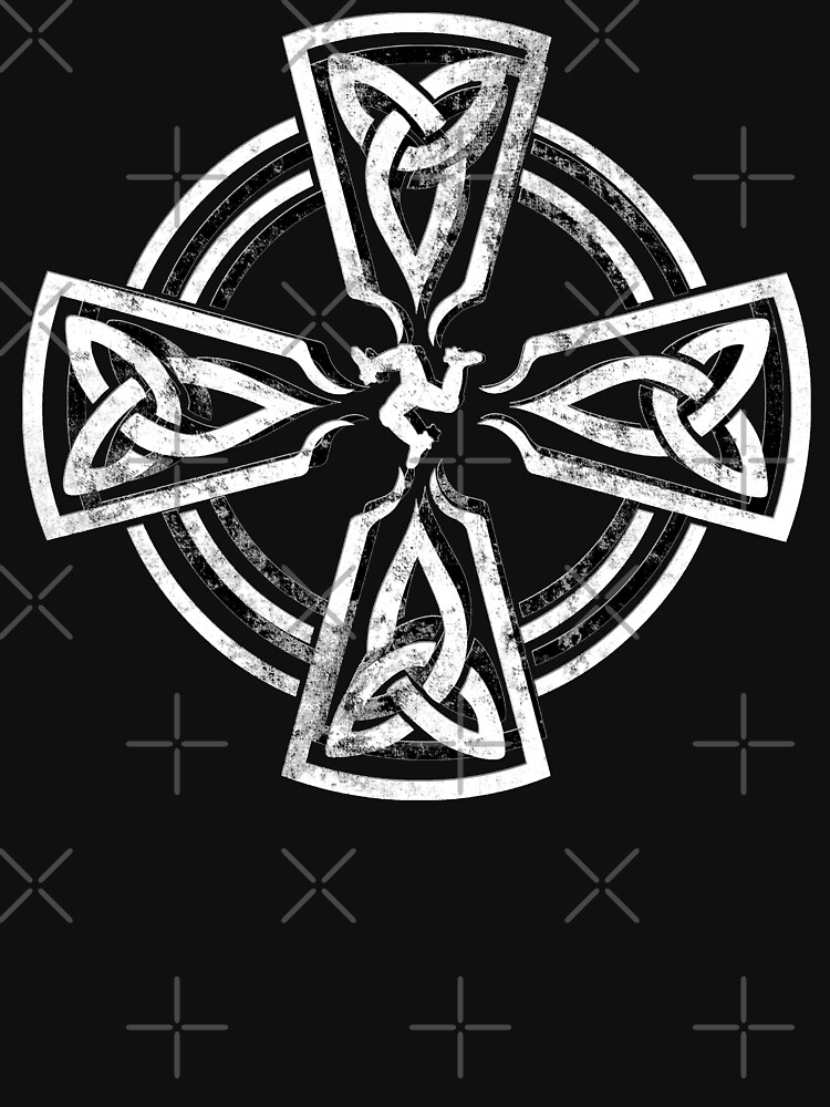 Celtic Cross Manx Cross 3 Legs Isle Of Man Gaelic Traditional Knots by thespottydogg