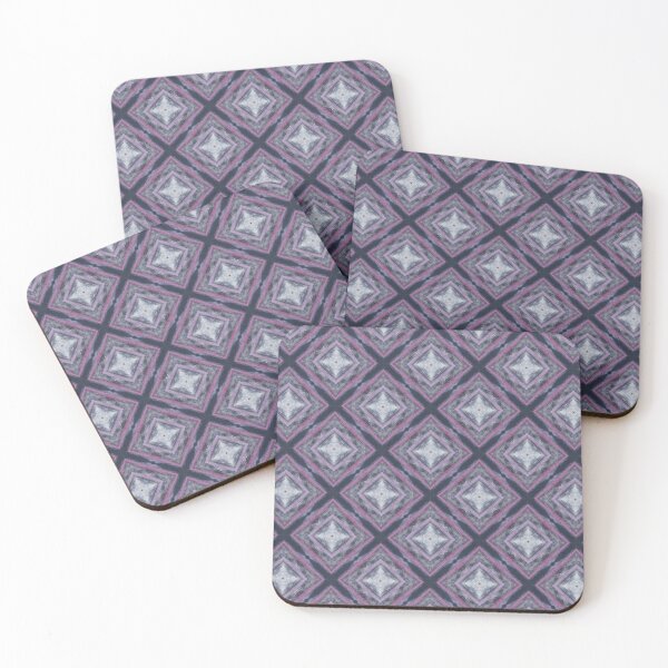 Item preview, Grey and purple squares abstract by Code03 designed and sold by Code03.