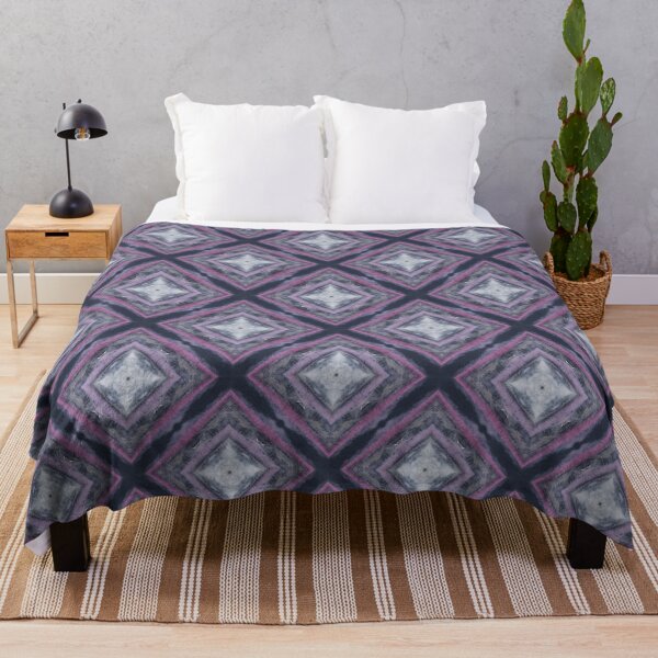Item preview, Grey and purple squares abstract by Code03 designed and sold by Code03.