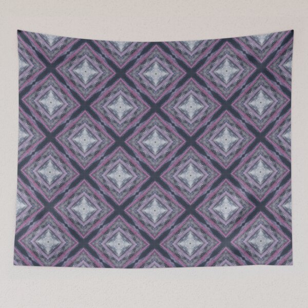 Item preview, Grey and purple squares abstract by Code03 designed and sold by Code03.