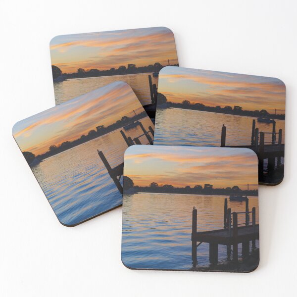 Item preview, Sunrise Over Mandurah, Western Australia. A Tiny Silhouette Of A Kingfisher In The Centre designed and sold by Jason Gilbert.