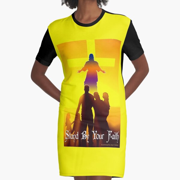 Stand By Your Faith Graphic T-Shirt Dress