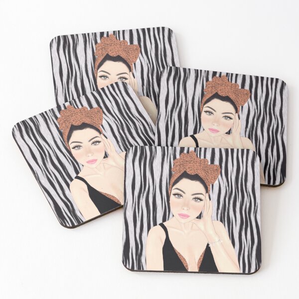 Item preview, Zebra boho beautiful girl drawing designed and sold by Imanitasong.