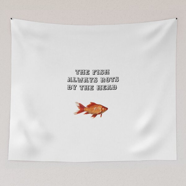 Item preview, The fish always rots by the head T-shirt designed and sold by Axel20.