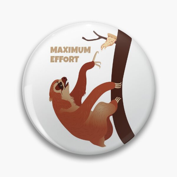 Item preview, Sloth making the effort - Brown designed and sold by Petcisely.