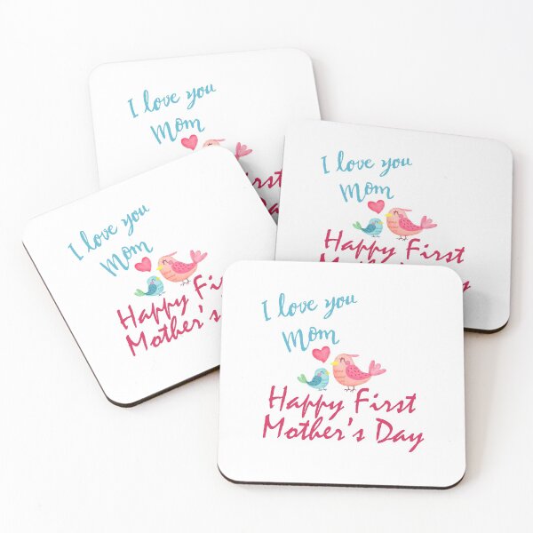 Item preview, hAPPY FIRST MOTHER'S DAY i LOVE YOU MOM designed and sold by mwjupiter9999.