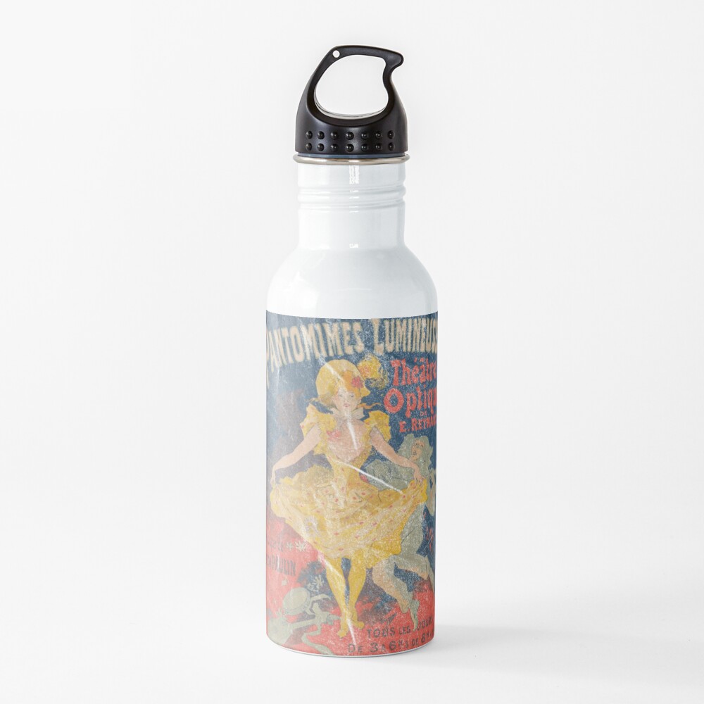 Pantomimes Lumineuses Vintage Poster Water Bottle