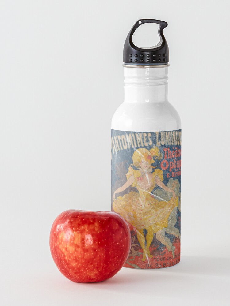 Alternate view of Pantomimes Lumineuses Vintage Poster Water Bottle