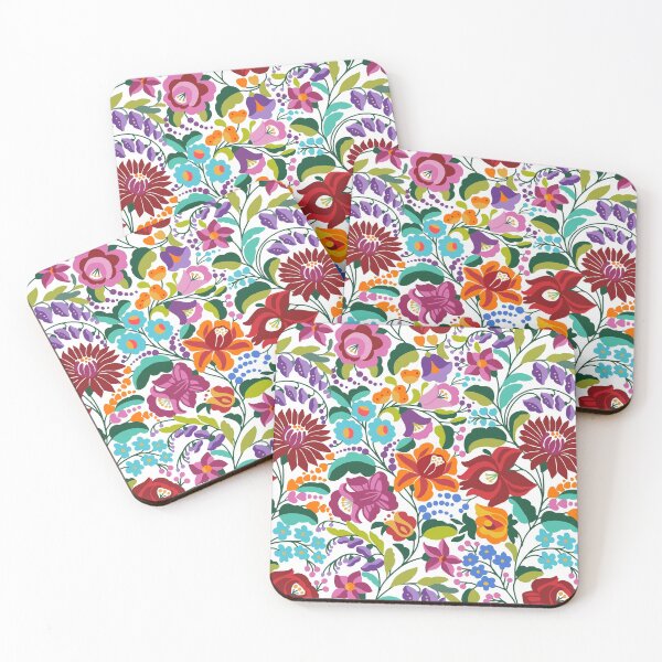 Item preview,  Hungarian ethnic kalocsai embroidery pattern designed and sold by Petit Faon Prints.