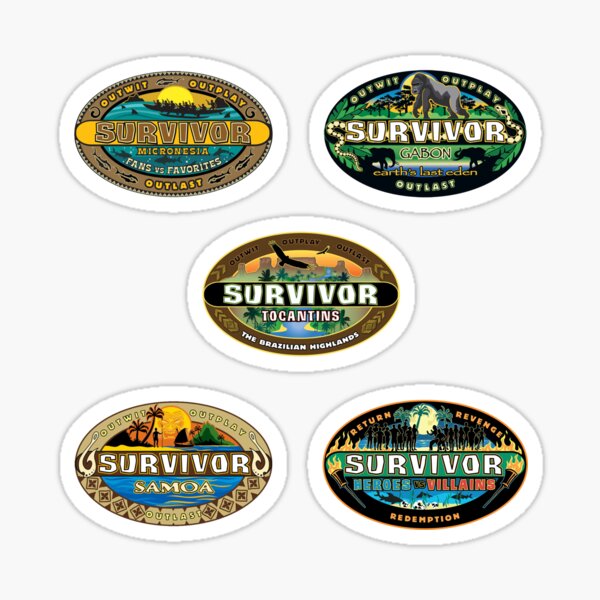 survivor seasons 16-20 Sticker