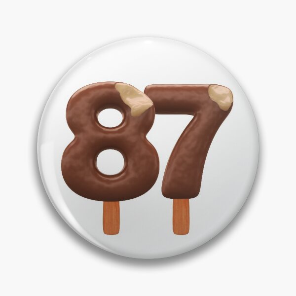 Item preview, 87 Ice Cream Eighty Seven Number 3d Chocolate designed and sold by HelloFromAja.