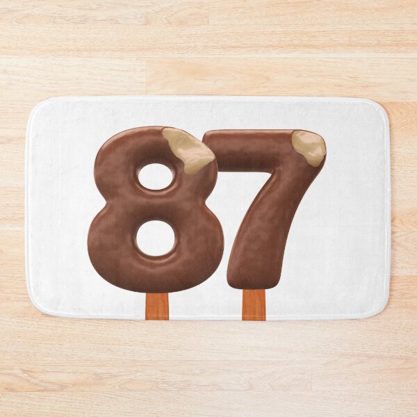 Item preview, 87 Ice Cream Eighty Seven Number 3d Chocolate designed and sold by HelloFromAja.