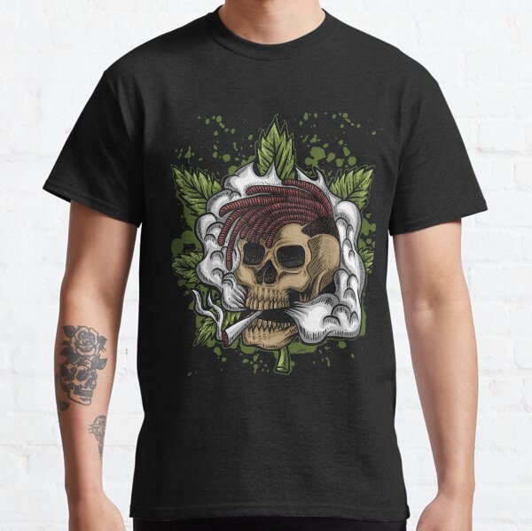 SKULL SMOKE WEED Classic T-Shirt
