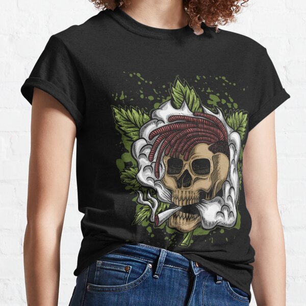 SKULL SMOKE WEED Classic T-Shirt
