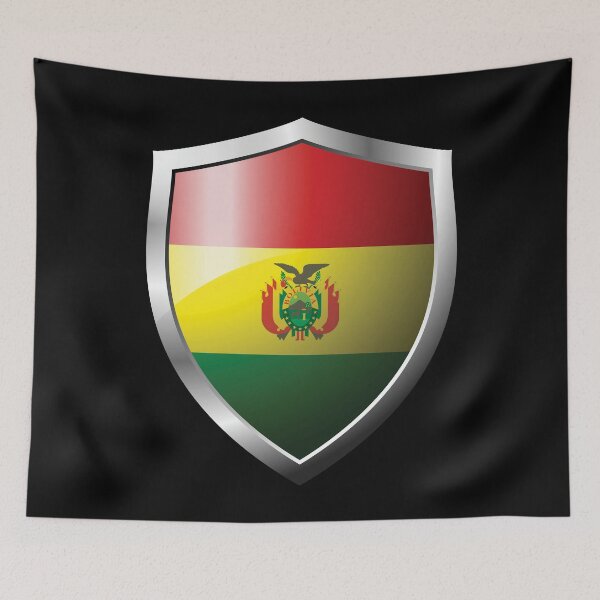 Item preview, Strong Bolivia Flag Shield Country designed and sold by HelloFromAja.