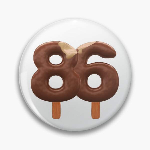 Item preview, 86 Ice Cream Eighty Six Number 3d Chocolate designed and sold by HelloFromAja.