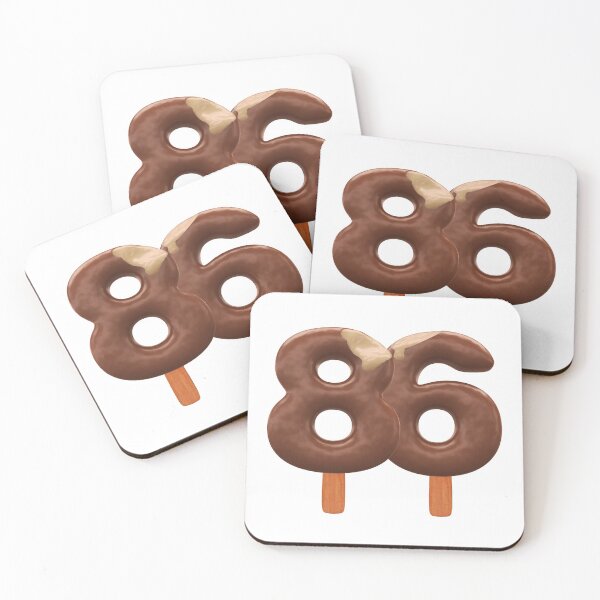 Item preview, 86 Ice Cream Eighty Six Number 3d Chocolate designed and sold by HelloFromAja.