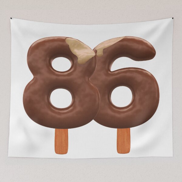 Item preview, 86 Ice Cream Eighty Six Number 3d Chocolate designed and sold by HelloFromAja.