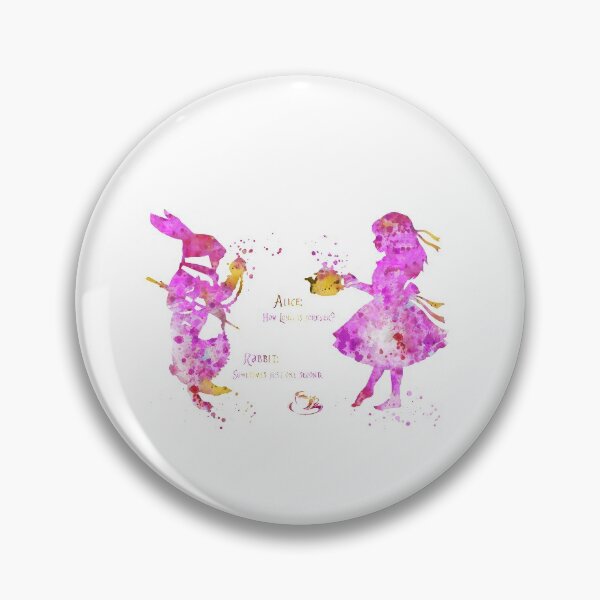 Item preview, Alice in Wonderland, Alice and White Rabbit designed and sold by Rosaliartbook.