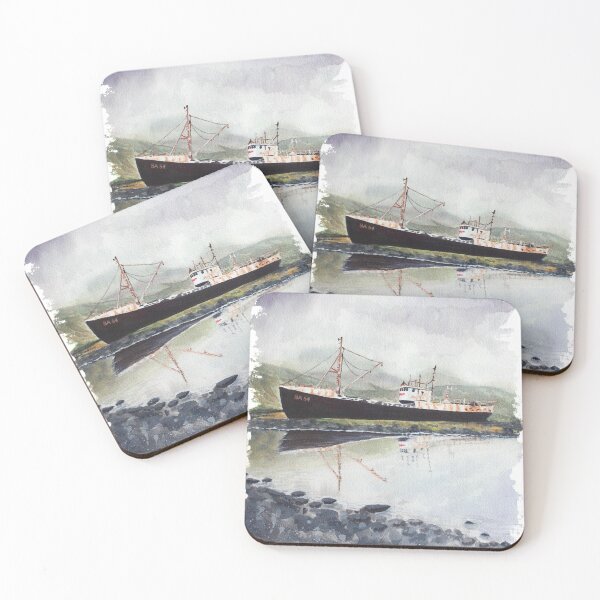 Item preview, Shripwreck watercolor designed and sold by Petrún Sigurðardóttir.