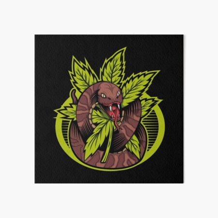 cannabis snake Art Board Print