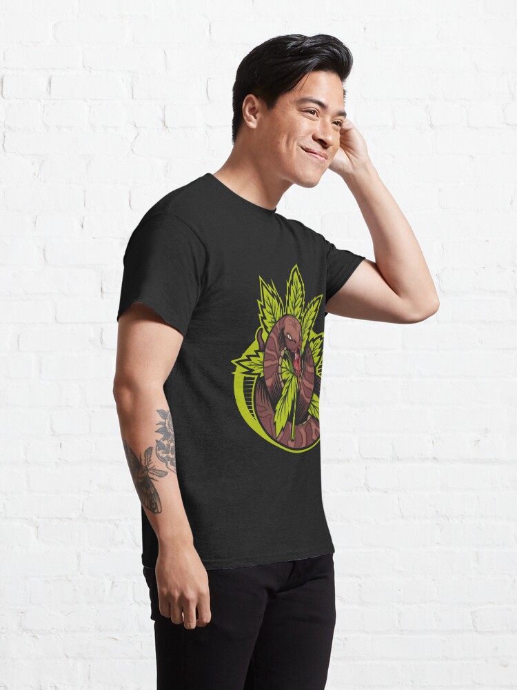 Alternate view of cannabis snake Classic T-Shirt