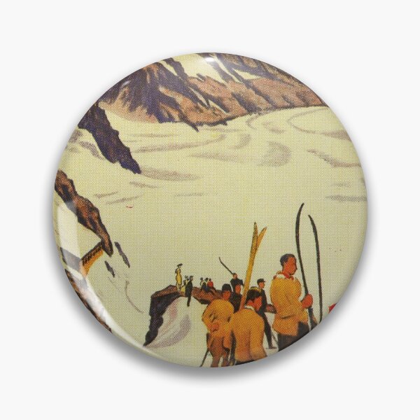 Item preview, Jungfraujoch vintage travel poster designed and sold by stickart-marek.